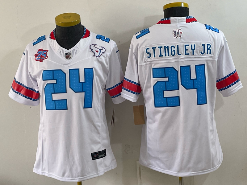 Women Houston Texans #24 Stingley Jr white 2026 Nike NFL Jersey 091501